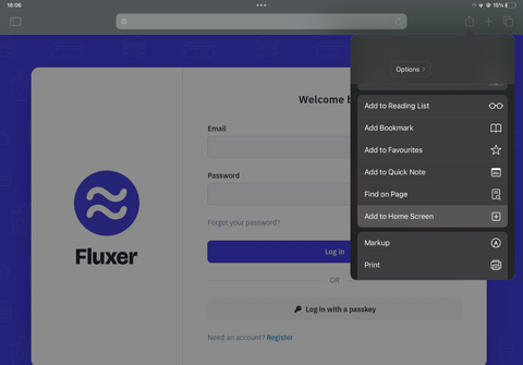 PWA installation guide for iOS